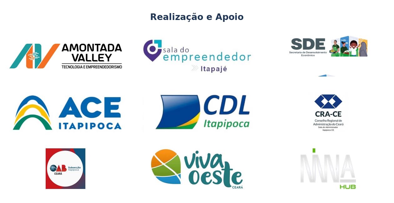 Logos das entidades realizadoras e apoiadoras do Inovatech 2025